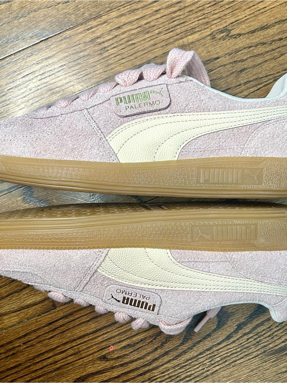 Puma Women's Pale Pink Suede Sneakers with Gum Outsole - Picture 6 of 8